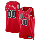 CBdoa Custom C.Bulls Red Swingman Jerseys - Icon Edition