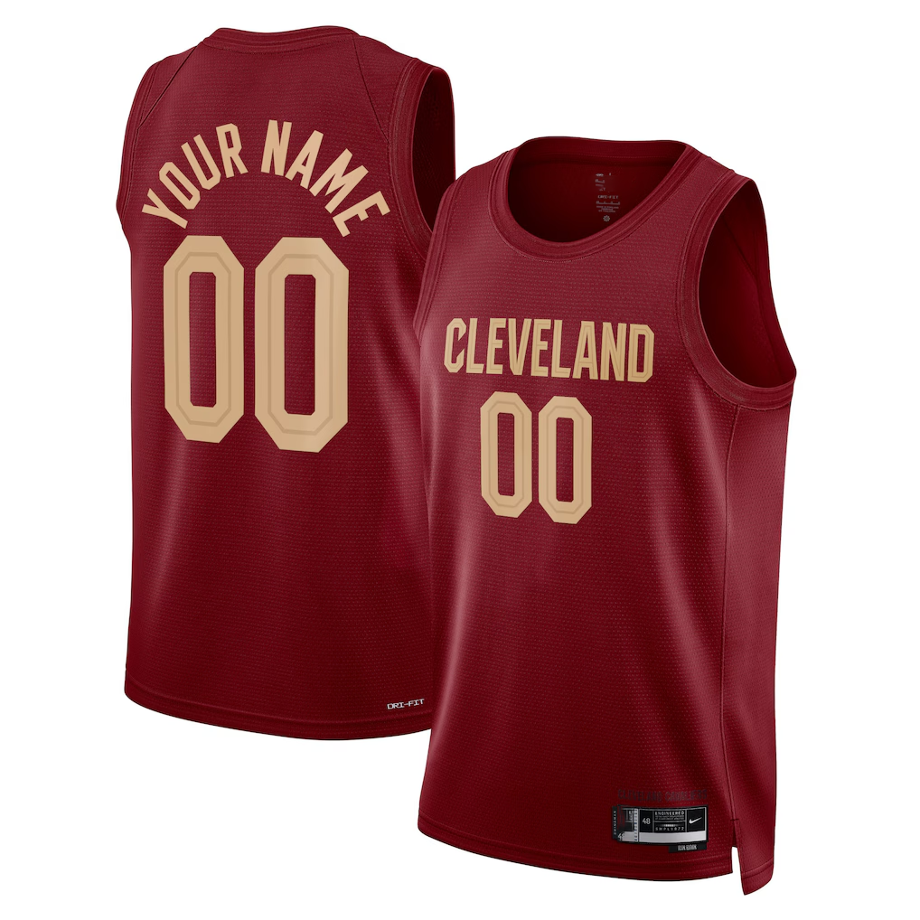 CBdoa Custom C.Cavaliers Burgundy Swingman Jerseys - Icon Edition