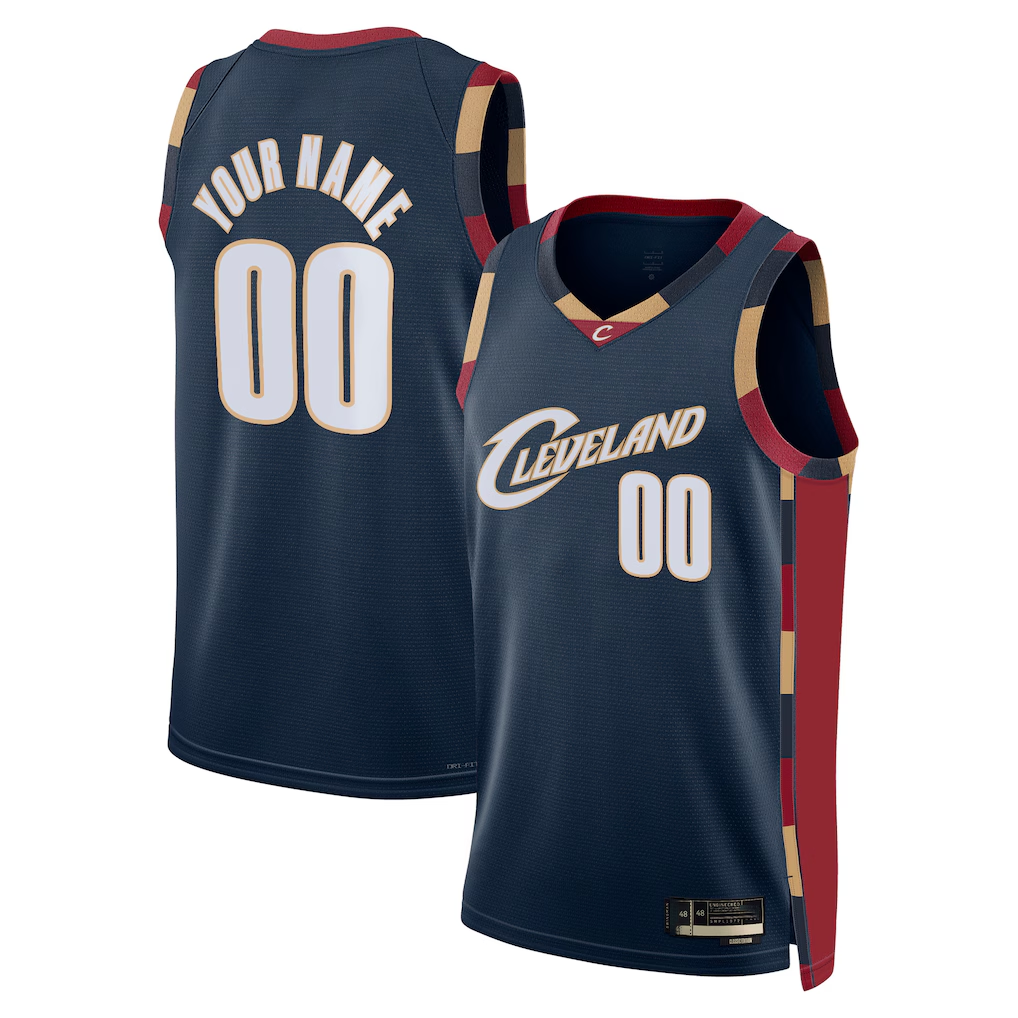 CBdoa Custom C.Cavaliers Navy Swingman Jerseys - Classic Edition