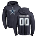 CBdoa Custom D.Cowboys Navy Pullover Hoodies Limited Any Name & Numbers Stitched Jerseys