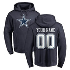 CBdoa Custom D.Cowboys Navy Pullover Hoodies Limited Any Name & Numbers Stitched Jerseys