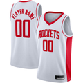 CBdoa Custom H.Rockets White 2020-2021 Swingman Stitched Jerseys-Association Edition