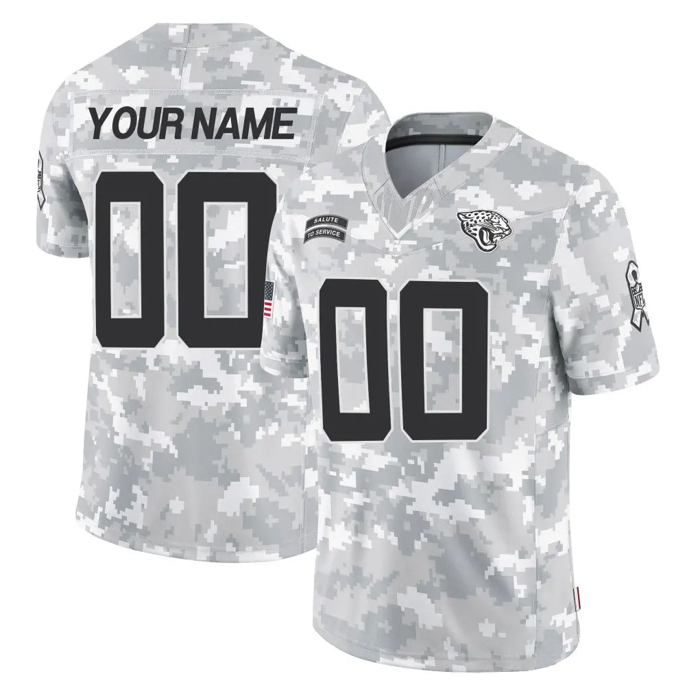 CBdoa Custom J.Jaguars Arctic Camo Salute To Service Limited Game Any Name & Numbers Stitched Jerseys