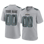 CBdoa Custom J.Jaguars Gray Atmosphere Fashion Home Game Any Name & Numbers Stitched Jerseys