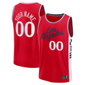 CBdoa Custom LA.Clippers Red Fast Break Stitched Jerseys- Statement Edition