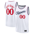 CBdoa Custom LA.Clippers White Fast Break Stitched Jerseys - Association Edition