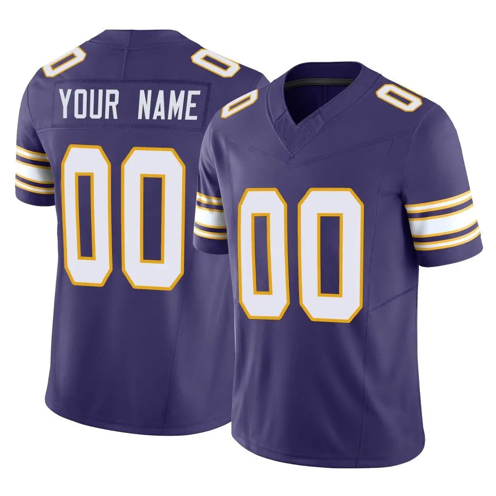 CBdoa Custom MN.Vikings Purple Limited Classic Vapor F.U.S.E. Home Game Any Name & Numbers Stitched Jerseys