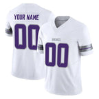 CBdoa Custom MN.Vikings White Limited Alternate Vapor F.U.S.E. Home Game Any Name & Numbers Stitched Jerseys