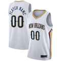 CBdoa Custom NO.Pelicans White 2020-2021 Swingman Stitched Jerseys- Association Edition