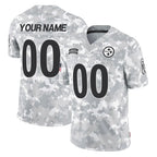 CBdoa Custom P.Steelers Arctic Camo Limited Salute To Service Home Game Any Name & Numbers Stitched Jerseys