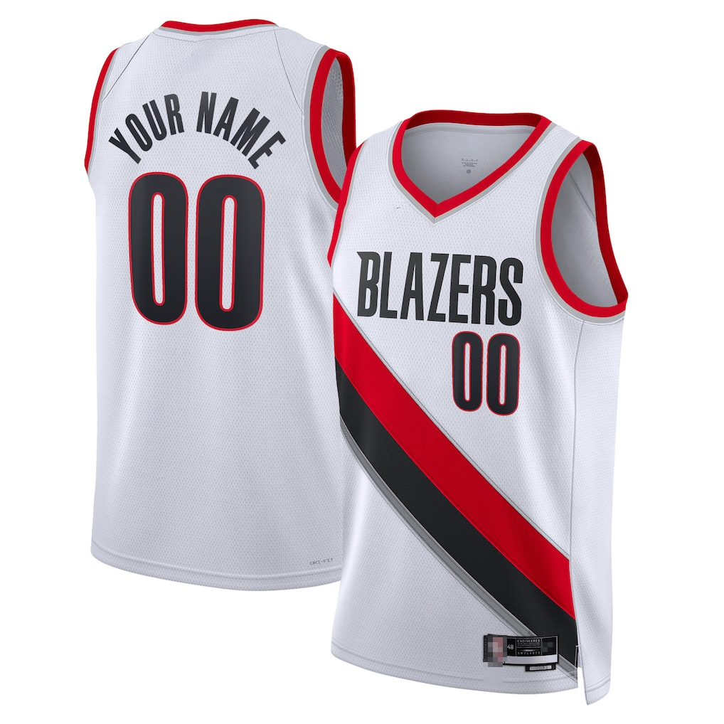 CBdoa Custom PT.Blazers White Swingman Jerseys - Association Edition