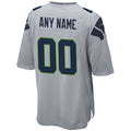 CBdoa Custom S.Seahawks Gray Alternate Game Stitched Jerseys
