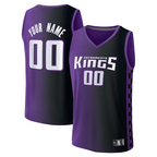 CBdoa Custom S.kings Fanatics Purple Fast Break Jerseys - Statement Edition