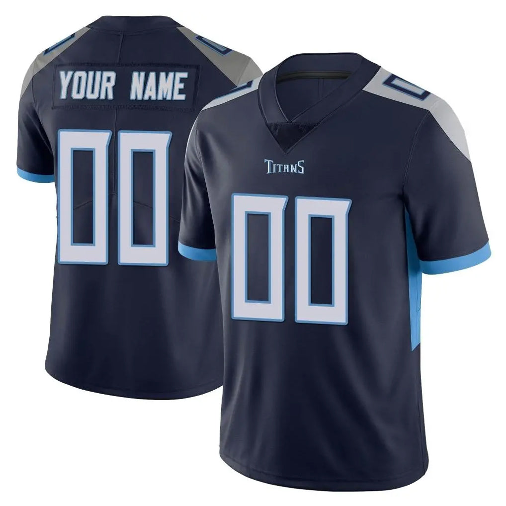 CBdoa Custom T.Titans Navy Limited Vapor Untouchable Home Game Any Name & Numbers Stitched Jerseys