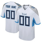 CBdoa Custom T.Titans White Home Game Any Name & Numbers Stitched Jerseys