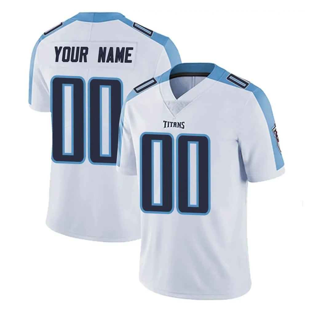 CBdoa Custom T.Titans White Limited Vapor Untouchable Home Game Any Name & Numbers Stitched Jerseys