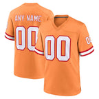 CBdoa Custom TB.Buccaneers Orange Throwback Home Game Any Name & Numbers Stitched Jerseys