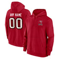 CBdoa Custom TB.Buccaneers Red LOGO Pullover Hoodie Home Game Any Name & Numbers Stitched Jerseys