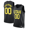 CBdoa Custom U.Jazz Black 2022-2023 Swingman Jerseys- Statement Edition