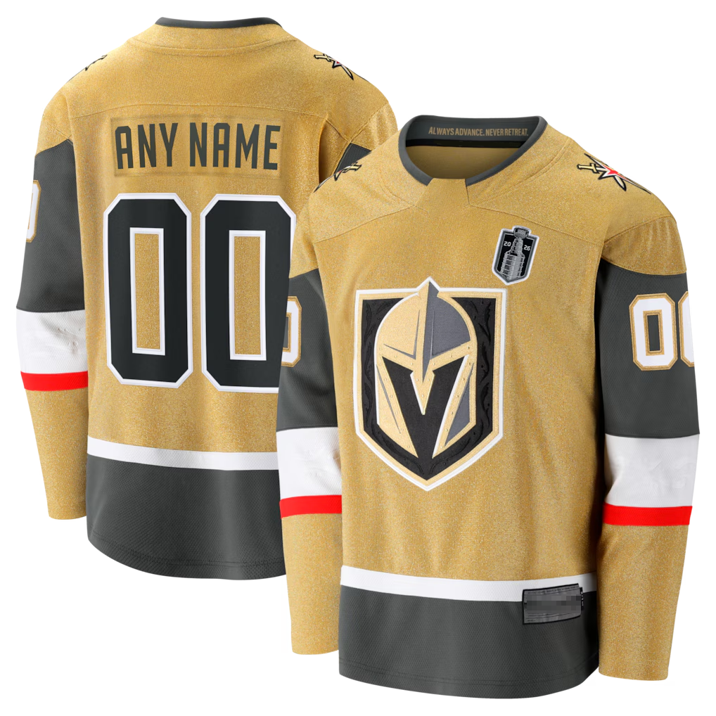CBdoa Custom V.Golden Knights Gold 2026 Stanley Cup Final Breakaway Jerseys