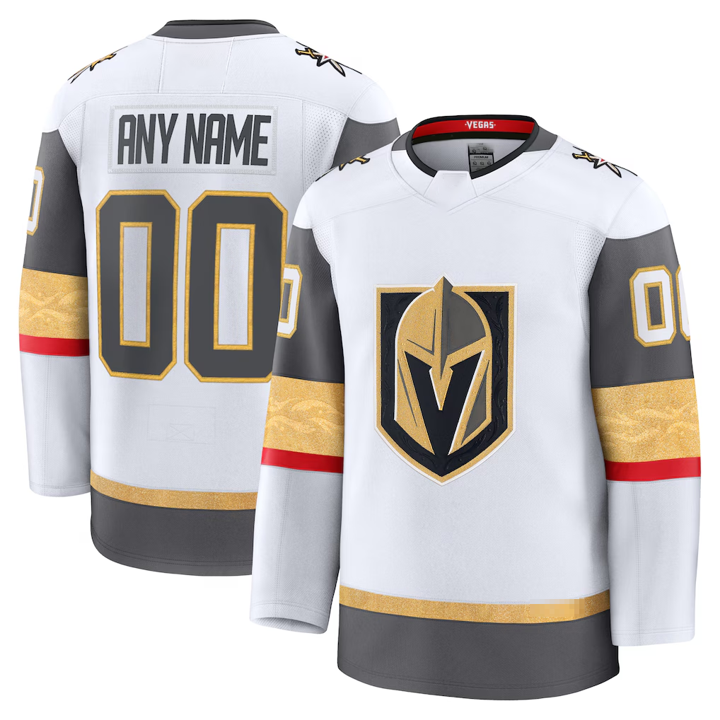 CBdoa Custom V.Golden Knights White Away Premium Jerseys