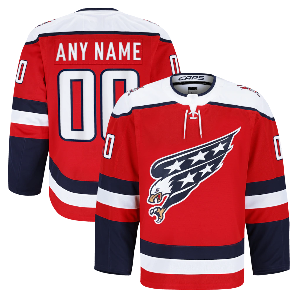 CBdoa Custom W.Capitals Red Alternate Authentic Pro Jerseys