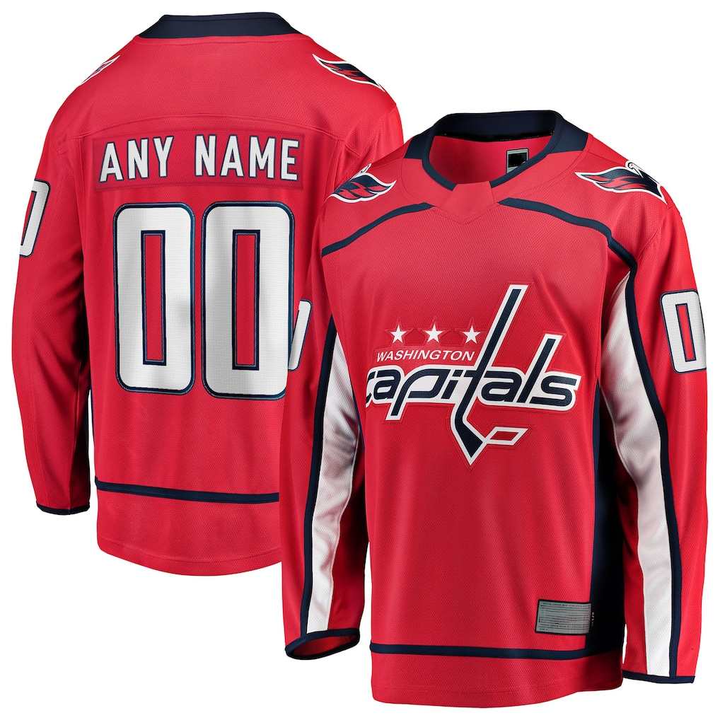 CBdoa Custom W.Capitals Red Home Breakaway Jerseys