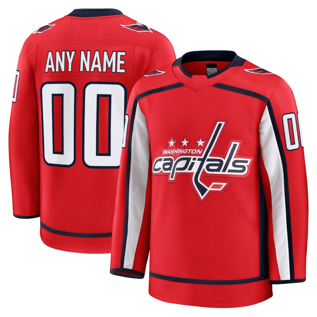CBdoa Custom W.Capitals Red Home Premium Jerseys