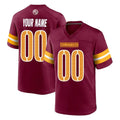 CBdoa Custom W.Commanders Burgundy Home Game Any Name & Numbers Stitched Jerseys