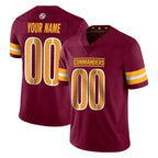 CBdoa Custom W.Commanders Burgundy Limited Vapor Home Game Any Name & Numbers Stitched Jerseys