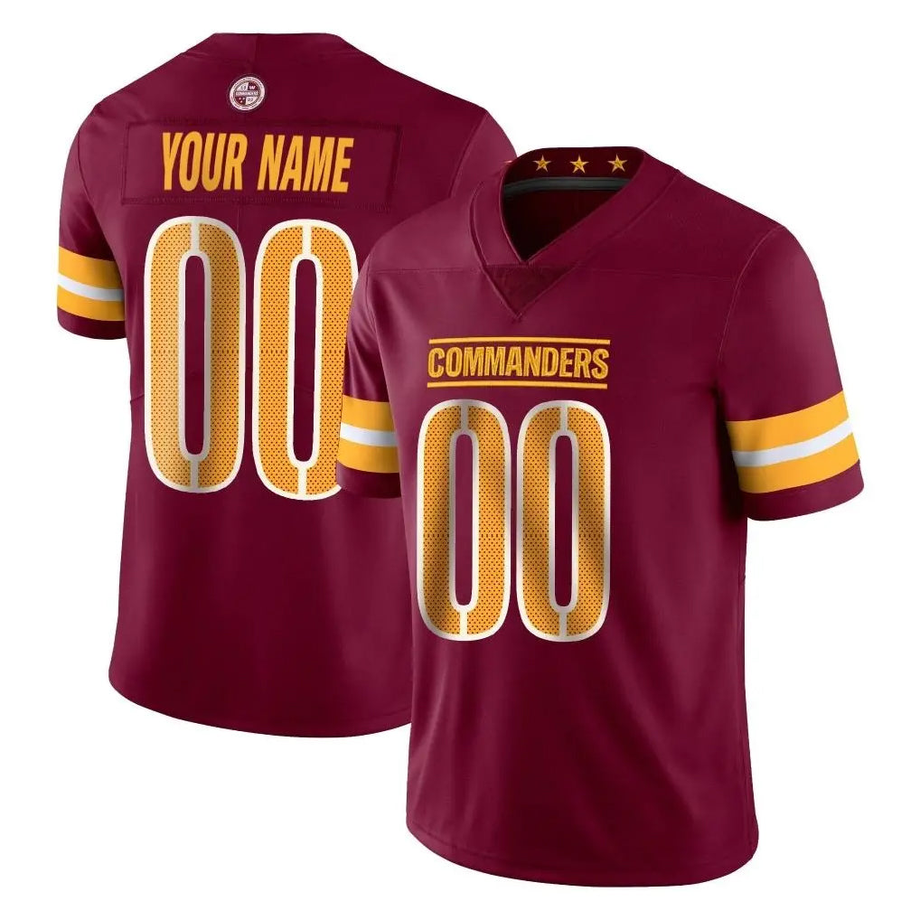 CBdoa Custom W.Commanders Burgundy Limited Vapor Home Game Any Name & Numbers Stitched Jerseys
