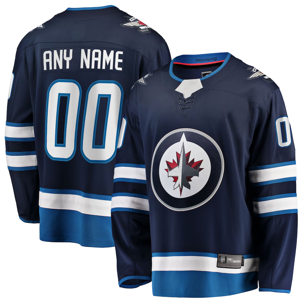 CBdoa Custom W.Jets Blue Home Breakaway Jerseys