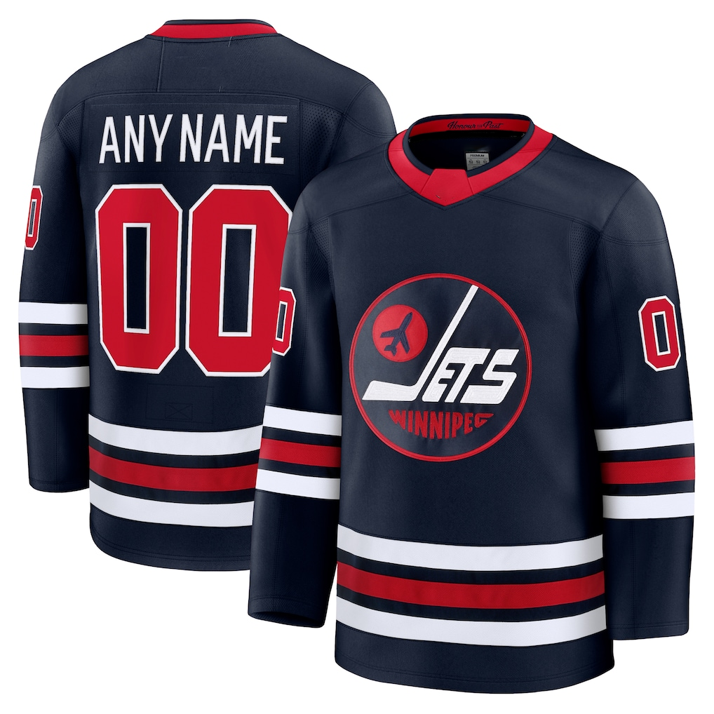 CBdoa Custom W.Jets Navy Alternate Premium Jerseys