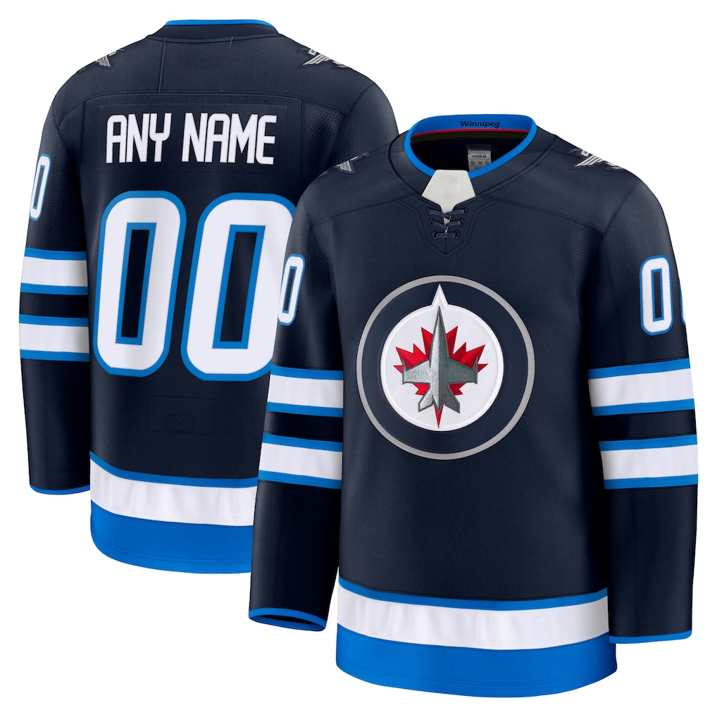 CBdoa Custom W.Jets Navy Home Premium Jerseys