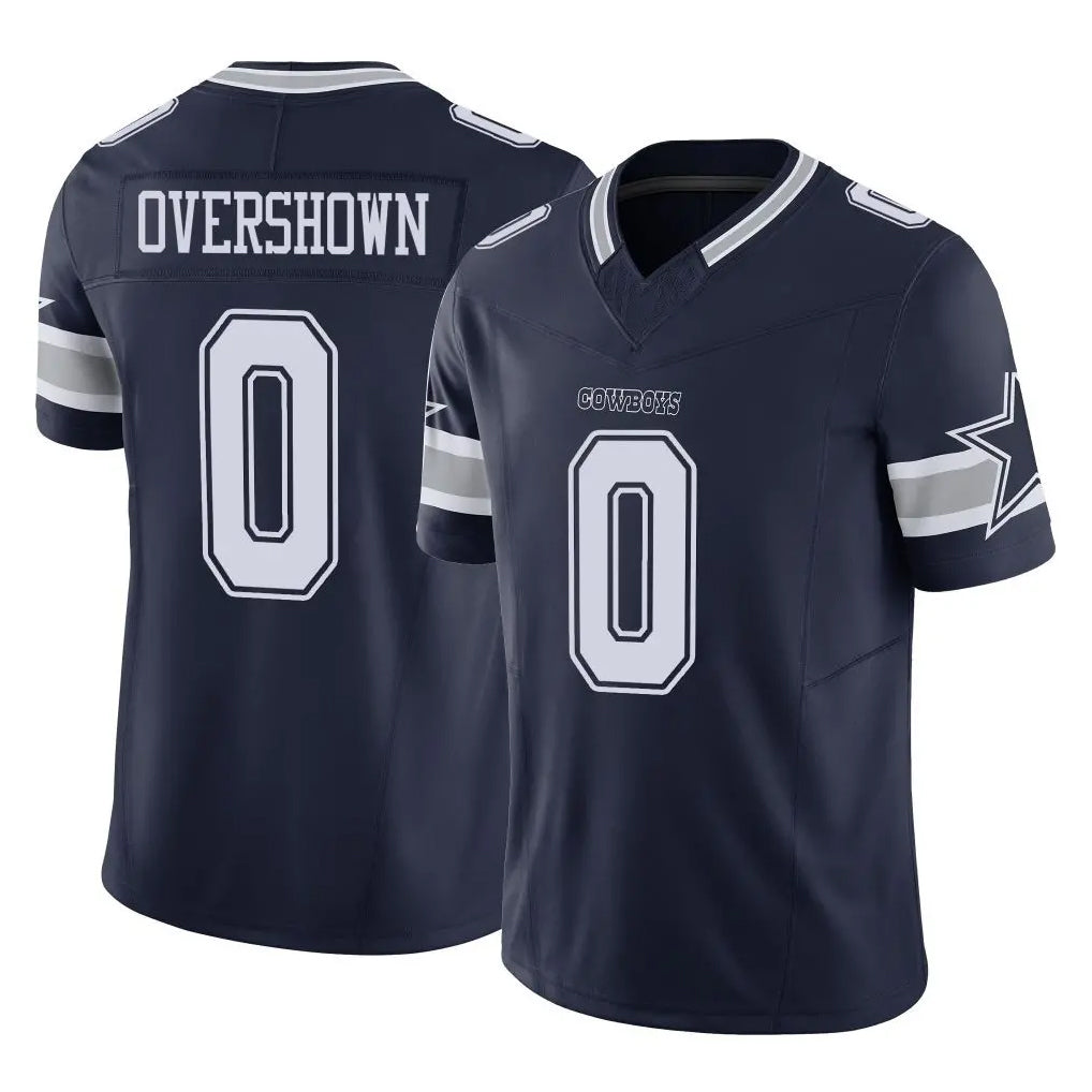 CBdoa D.Cowboys #0 DeMarvion Overshown Player Navy Limited Vapor F.U.S.E. Home Game Stitched Jerseys