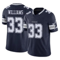CBdoa D.Cowboys #33 Javonte Williams Player Navy Limited Vapor F.U.S.E. Home Game Stitched Jerseys