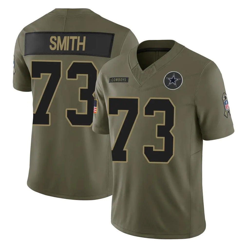 CBdoa D.Cowboys #73 Tyler Smith Player Olive 2025 Salute to Service Limited Home Game Stitched Jerseys