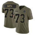 CBdoa D.Cowboys #73 Tyler Smith Player Olive 2025 Salute to Service Limited Home Game Stitched Jerseys