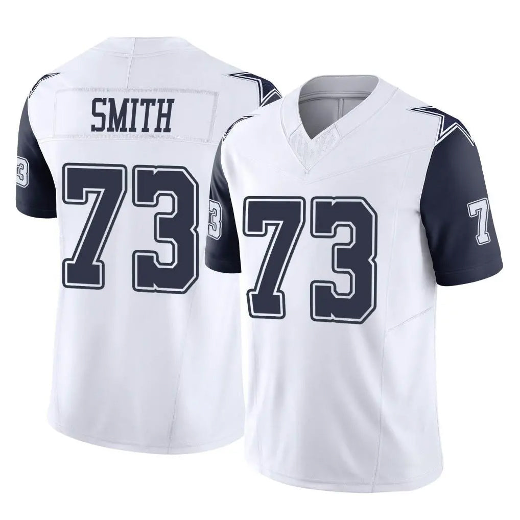 CBdoa D.Cowboys #73 Tyler Smith Player White-Navy Limited Vapor F.U.S.E. Home Game Stitched Jerseys