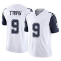 CBdoa D.Cowboys #9 KaVontae Turpin Player White-Navy Limited Vapor F.U.S.E. Home Game Stitched Jerseys
