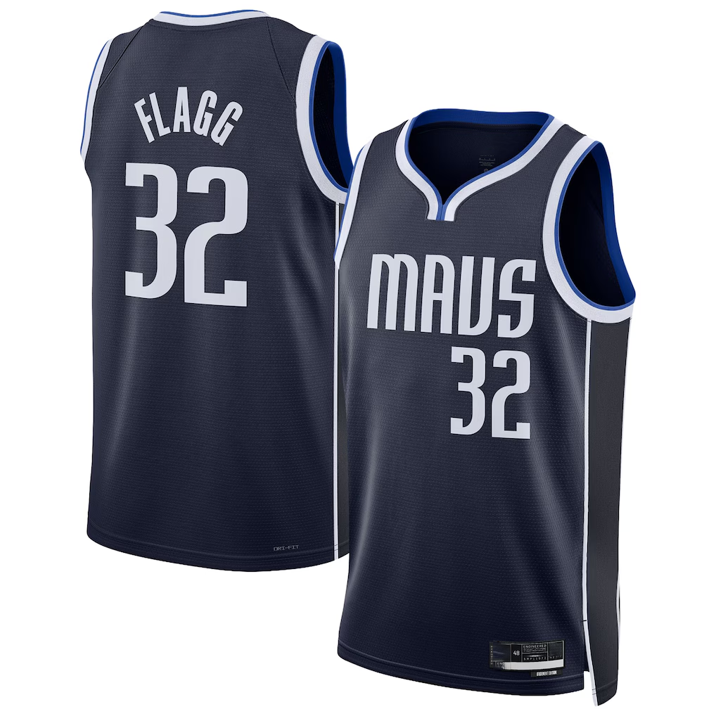CBdoa D.Mavericks #32 Cooper Flagg  Navy Swingman Jerseys - Statement Edition