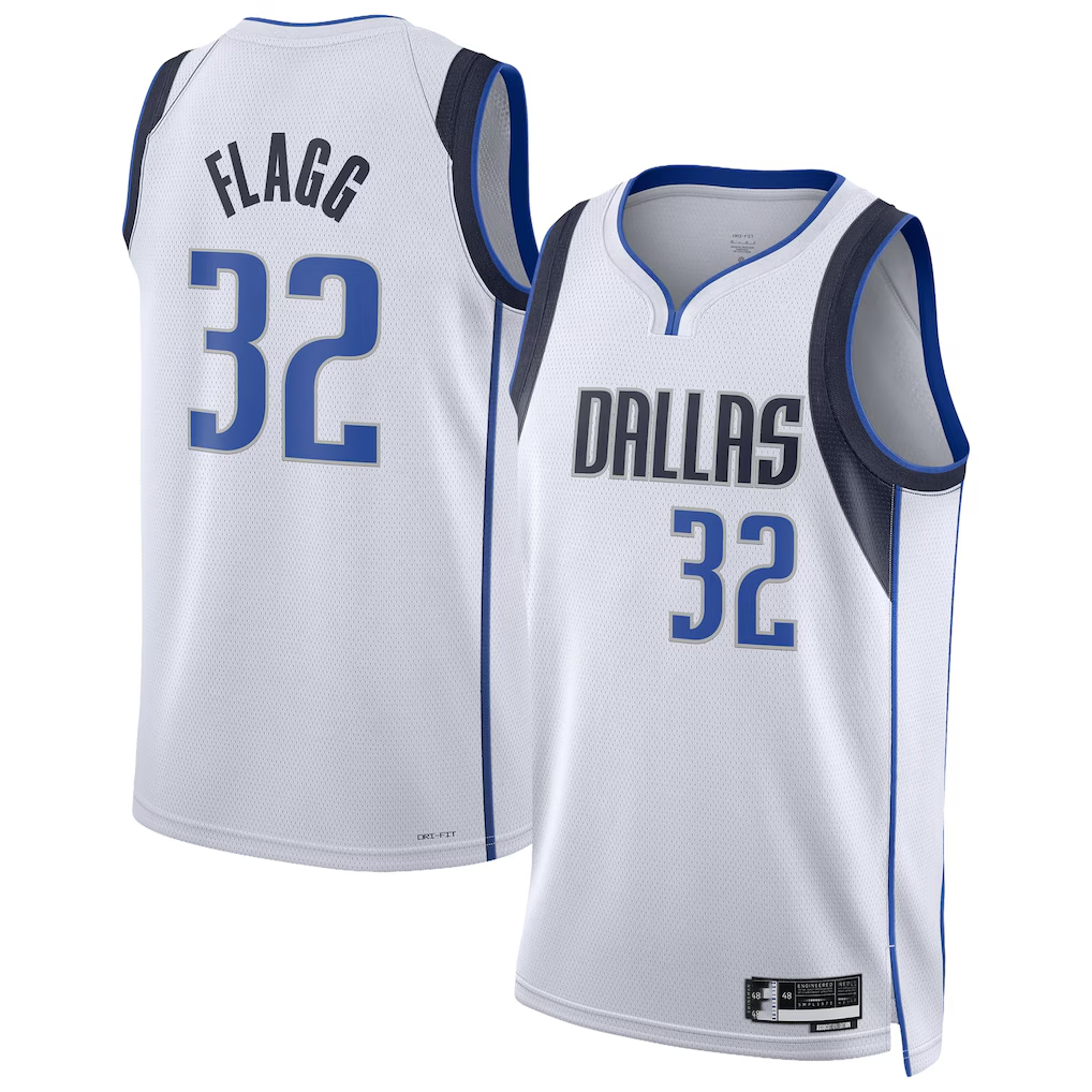 CBdoa D.Mavericks #32 Cooper Flagg White Swingman Player Jerseys - Association Edition
