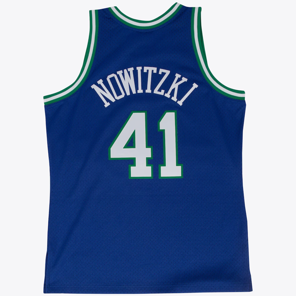 CBdoa D.Mavericks #41 Dirk Nowitzki Road 1998-99 Mitchell & Ness Swingman Stitched Jerseys