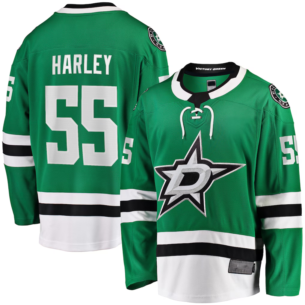 CBdoa D.Stars #55 Thomas Harley Kelly Green Home Premier Breakaway Player Jerseys