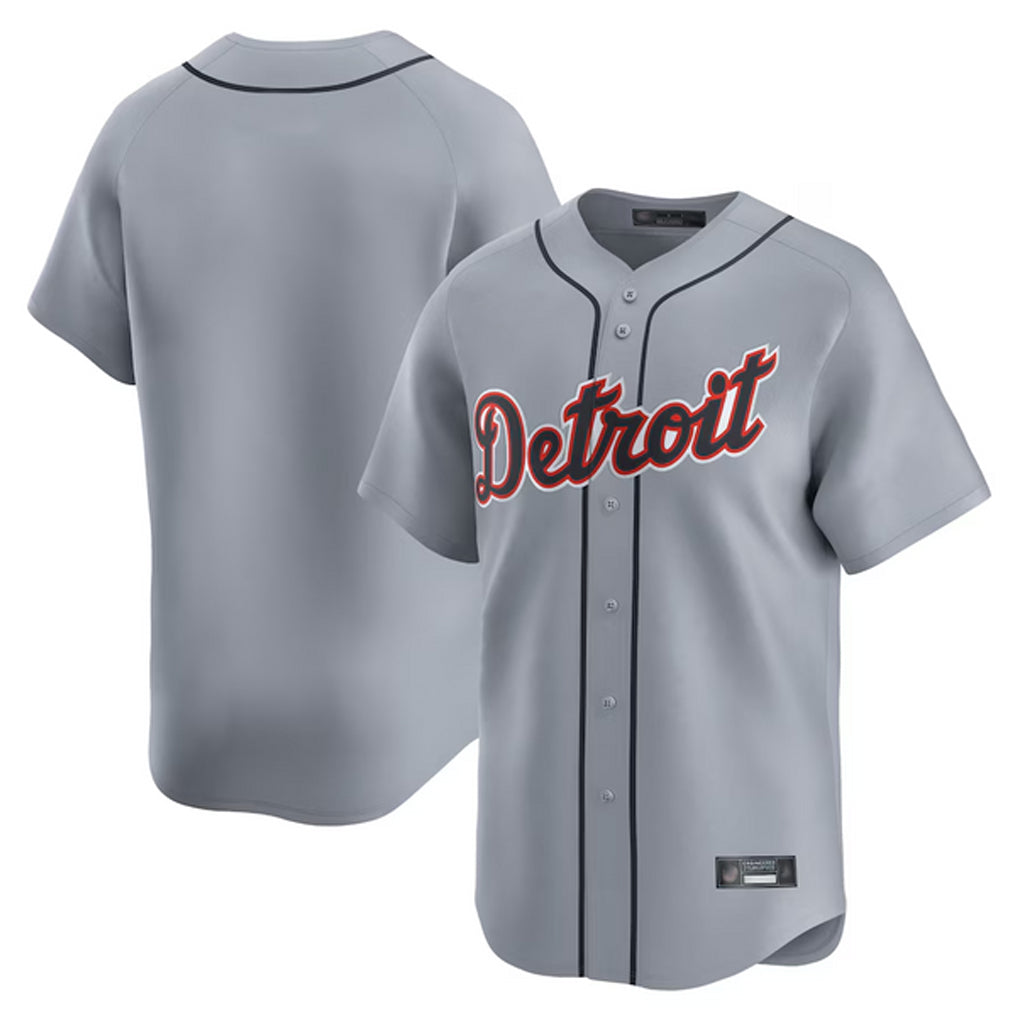 CBdoa D.Tigers Gray Home Limited Blank Player Stitched Jerseys
