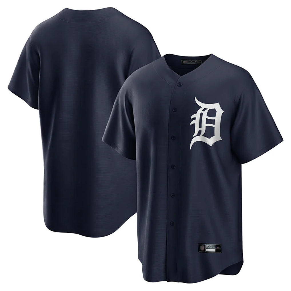 CBdoa D.Tigers Navy Game Home Blank Player Stitched Jerseys