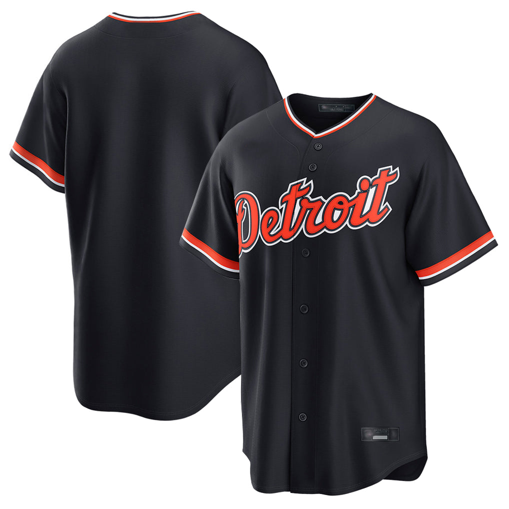 CBdoa D.Tigers Navy Home Game Blank Player Stitched Jerseys