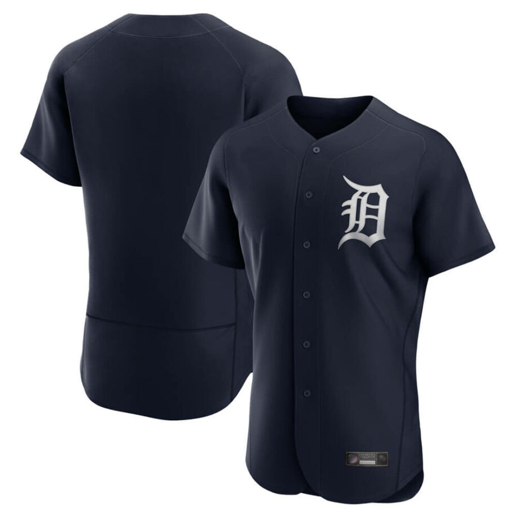 CBdoa D.Tigers Navy Home Limited Elite Blank Player Stitched Jerseys