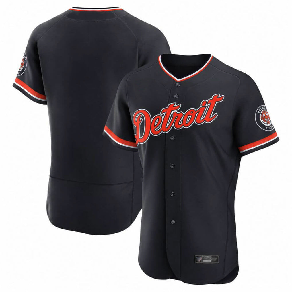 CBdoa D.Tigers Navy Limited Elite Home Game Blank Player Stitched Jerseys