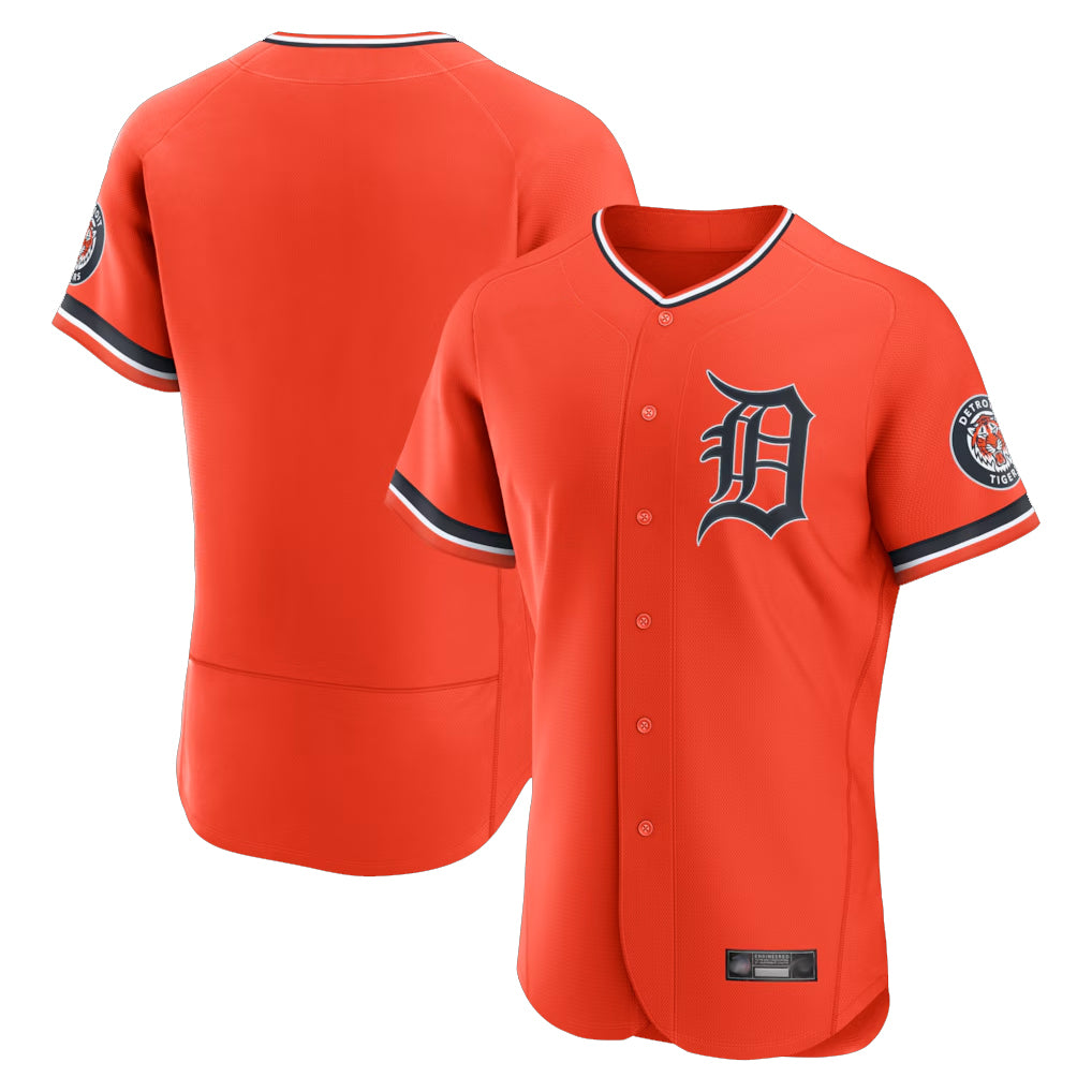 CBdoa D.Tigers Orange Limited Elite Home Blank Player Stitched Jerseys